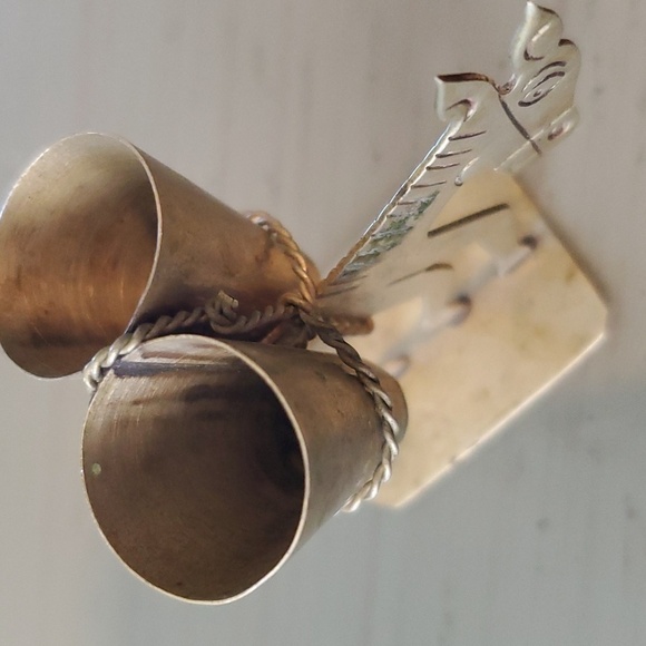 Alpaca Donkey Silver Double Toothpick Holder Vintage - Picture 9 of 12